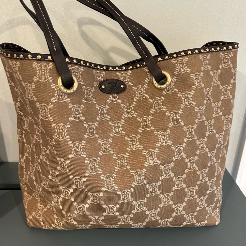 Celine Macadam Canvas Tote - Rare Bag with COA - Picture 1 of 14
